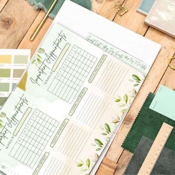 Personalised Wedding Planner - Par Avion Paper 27