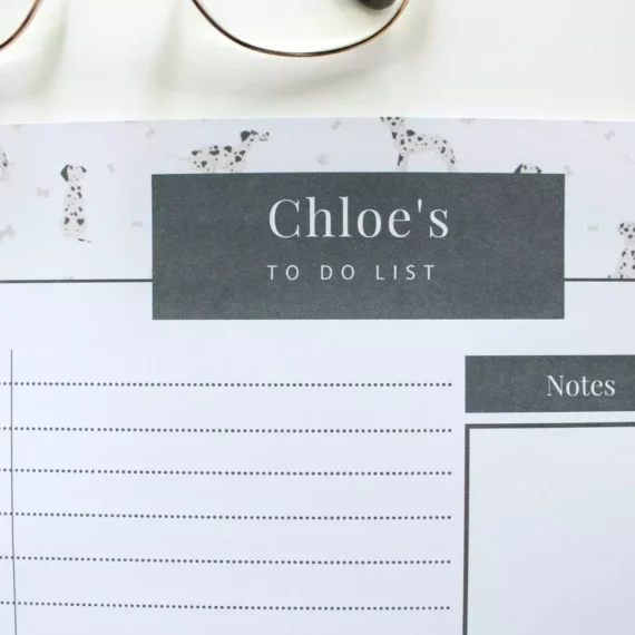 Personalised Dalmatian To Do List - Par Avion Paper 14