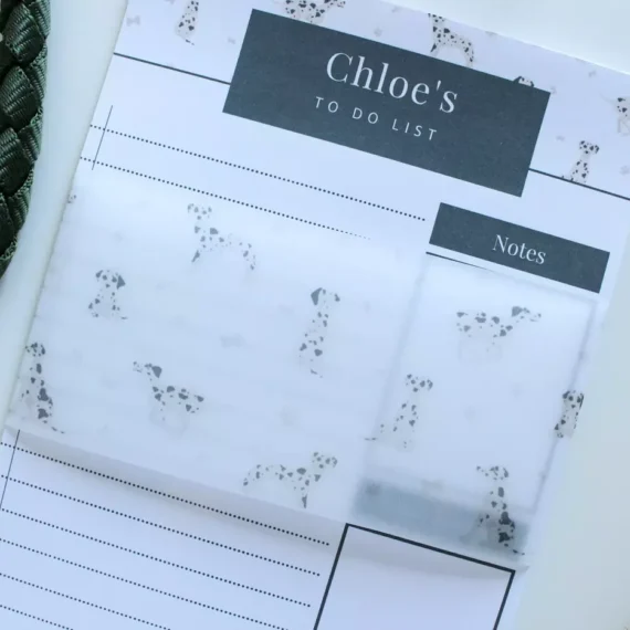 Personalised Dalmatian To Do List - Par Avion Paper 16