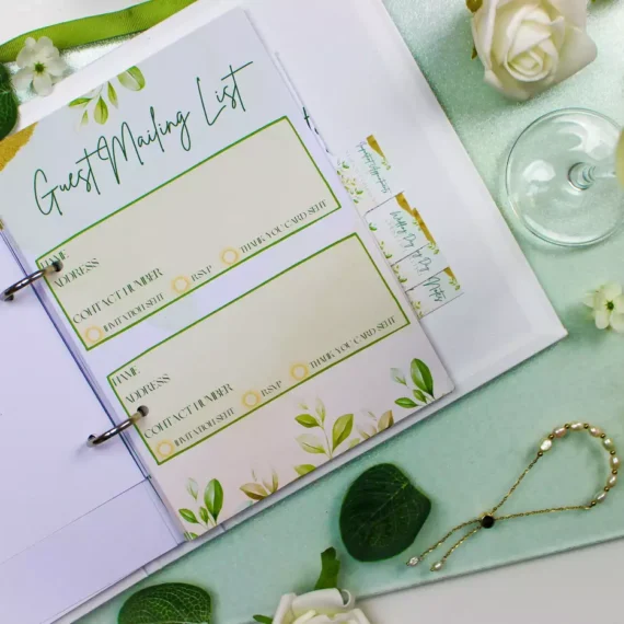 Personalised Wedding Planner - Par Avion Paper 36