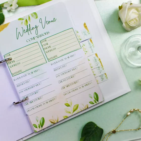 Personalised Wedding Planner - Par Avion Paper 42
