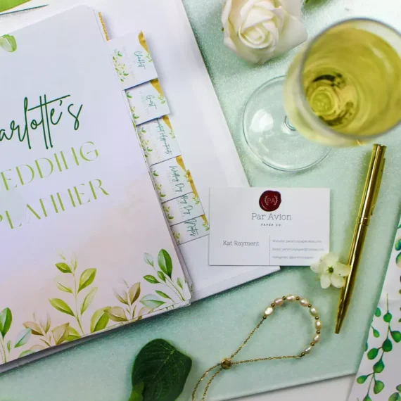 Personalised Wedding Planner - Par Avion Paper 46