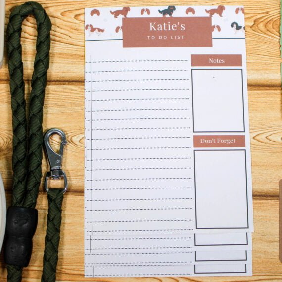 Personalised King Charles Spaniel To Do List - Par Avion Paper 11