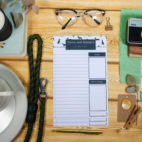 Personalised Doberman To Do List - Par Avion Paper 12