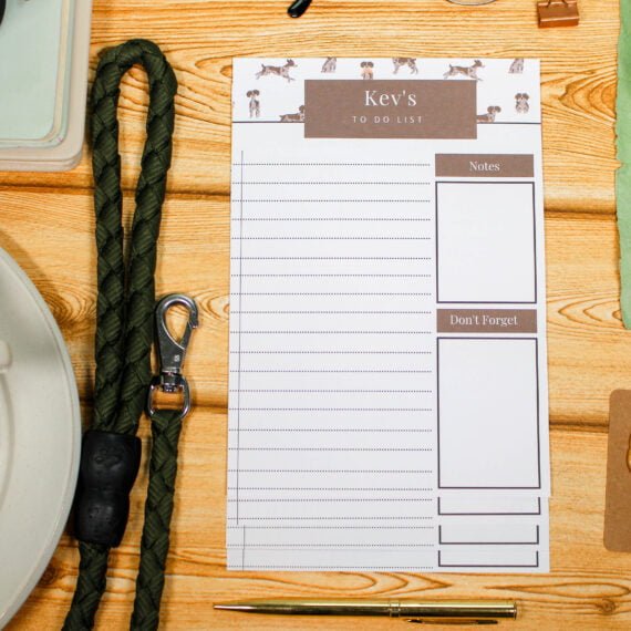 Personalised Brittany Spaniel To Do List - Par Avion Paper 11