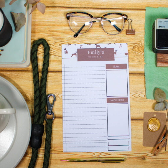 Personalised Boxer Dog To Do List - Par Avion Paper 10