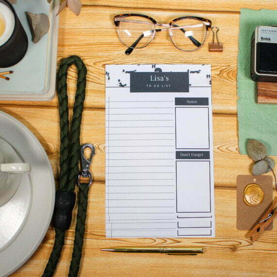 Personalised Border Collie To Do List - Par Avion Paper 12