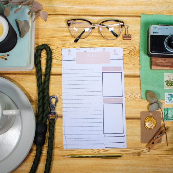 Personalised Cockapoo To Do List - Par Avion Paper 14