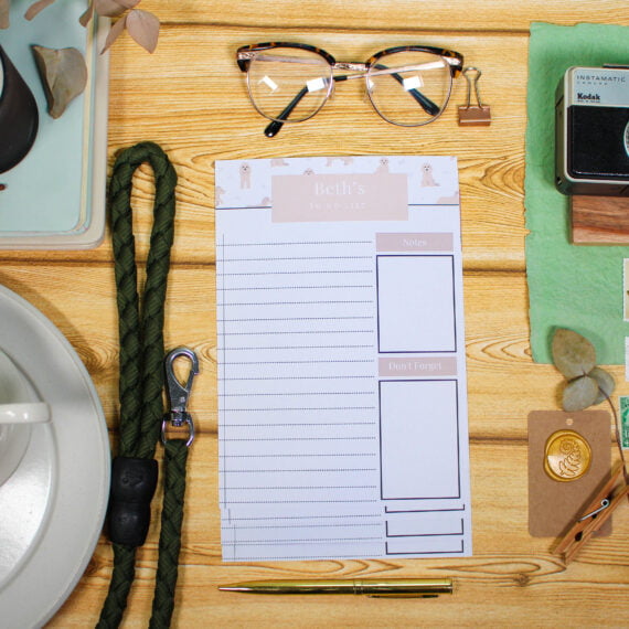 Personalised Cockapoo To Do List - Par Avion Paper 16