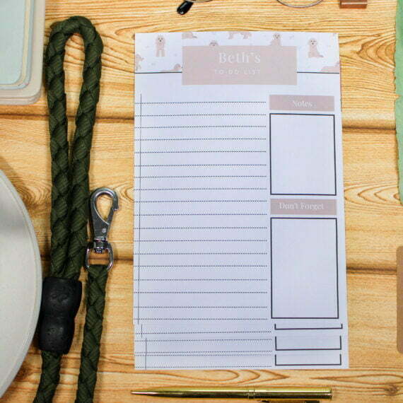 Personalised Cockapoo To Do List - Par Avion Paper 17