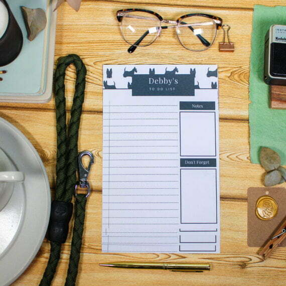 Personalised Scottish Terrier To Do List - Par Avion Paper 11