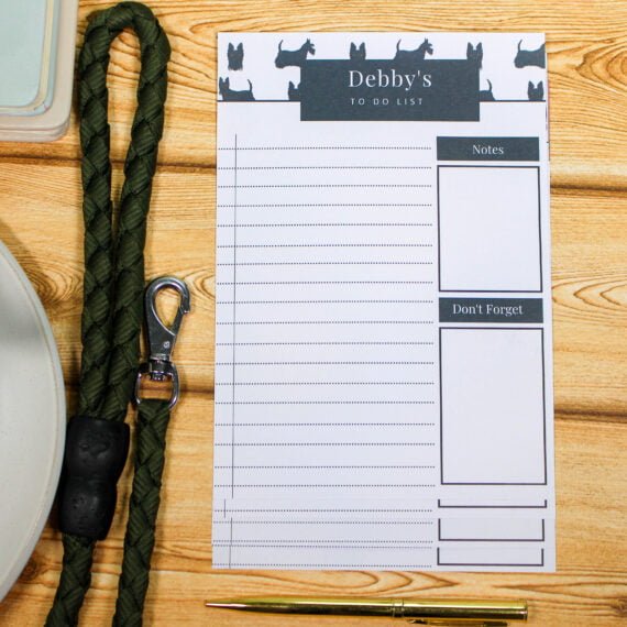 Personalised Scottish Terrier To Do List - Par Avion Paper 13