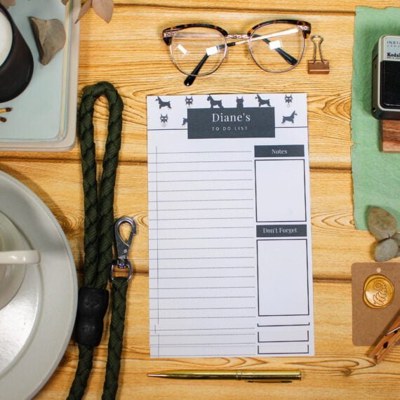 Personalised Miniature Schnauzer To Do List - Par Avion Paper 14