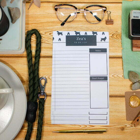 Personalised Cocker Spaniel To Do List - Par Avion Paper 13