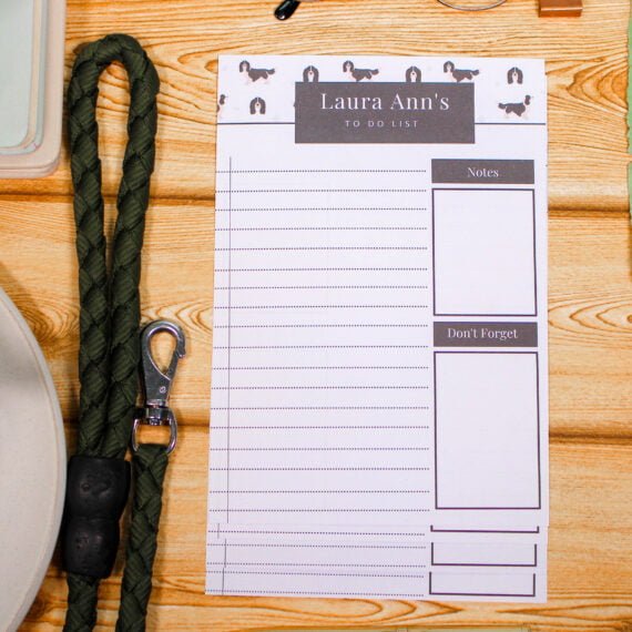 Personalised Springer Spaniel To Do List - Par Avion Paper 9