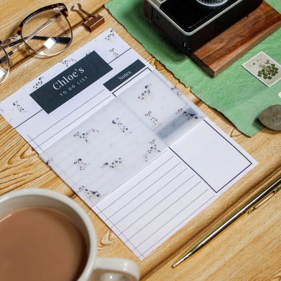 Personalised Dalmatian To Do List - Par Avion Paper