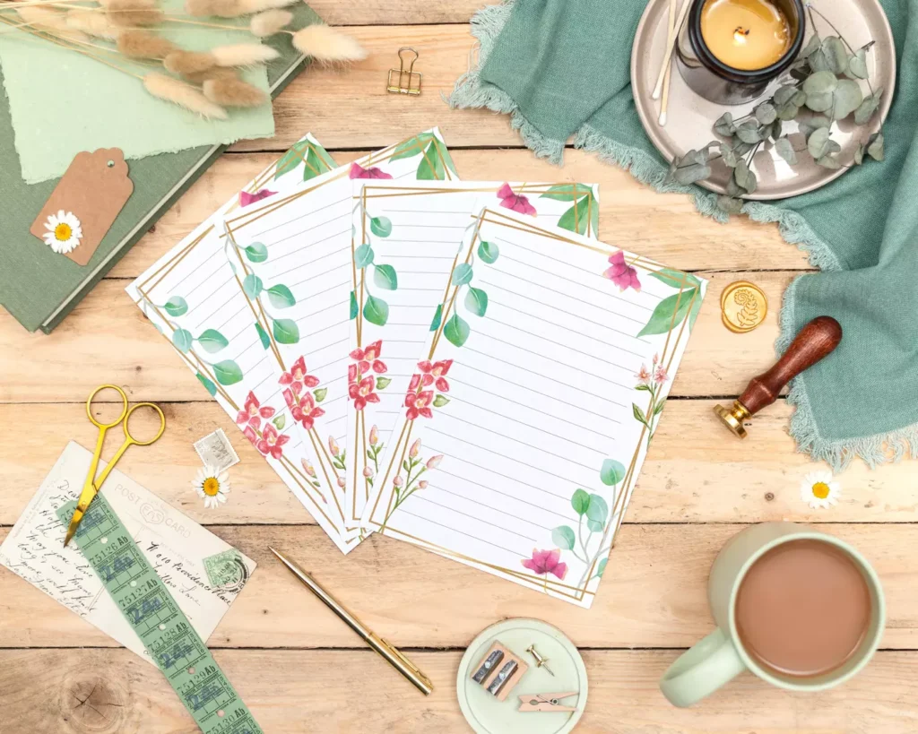 The Secret Garden - Writing Paper- Stationery - Letter Writing - Penpal Paper