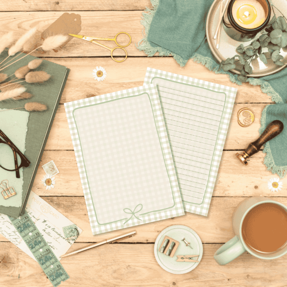 The Girlies Love Gingham - Par Avion Paper 12