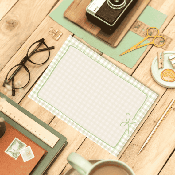 The Girlies Love Gingham - Par Avion Paper 13